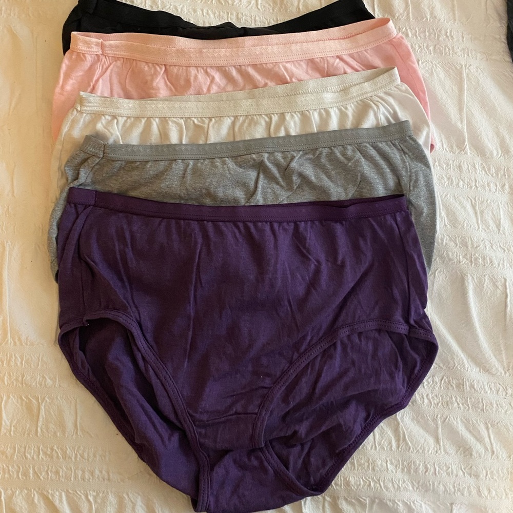 NWOT Hanes brief Large/7 set of five